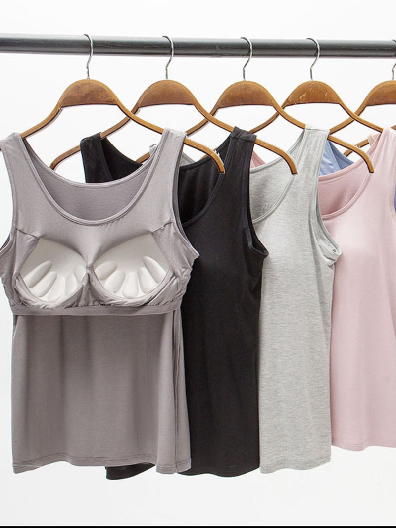 Ultra Soft Built-in-Bra Tank | 8 Colors