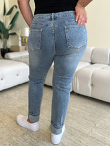 Judy Blue Cuffed Hem Skinny Jeans