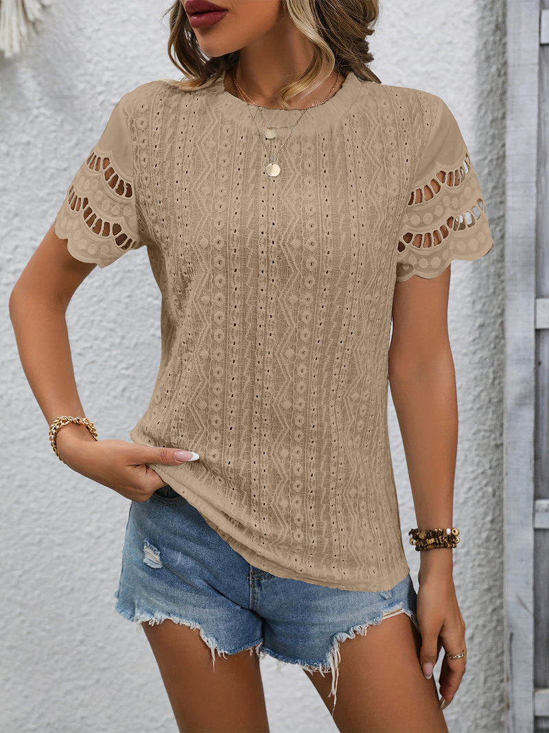 Sweet Spirit Eyelet Blouse | 7 Colors