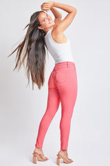 Shell Pink Super Stretchy Mid Rise Skinny Jeans