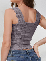 Spring Break Textured Square Neck Tank | 9 Colors