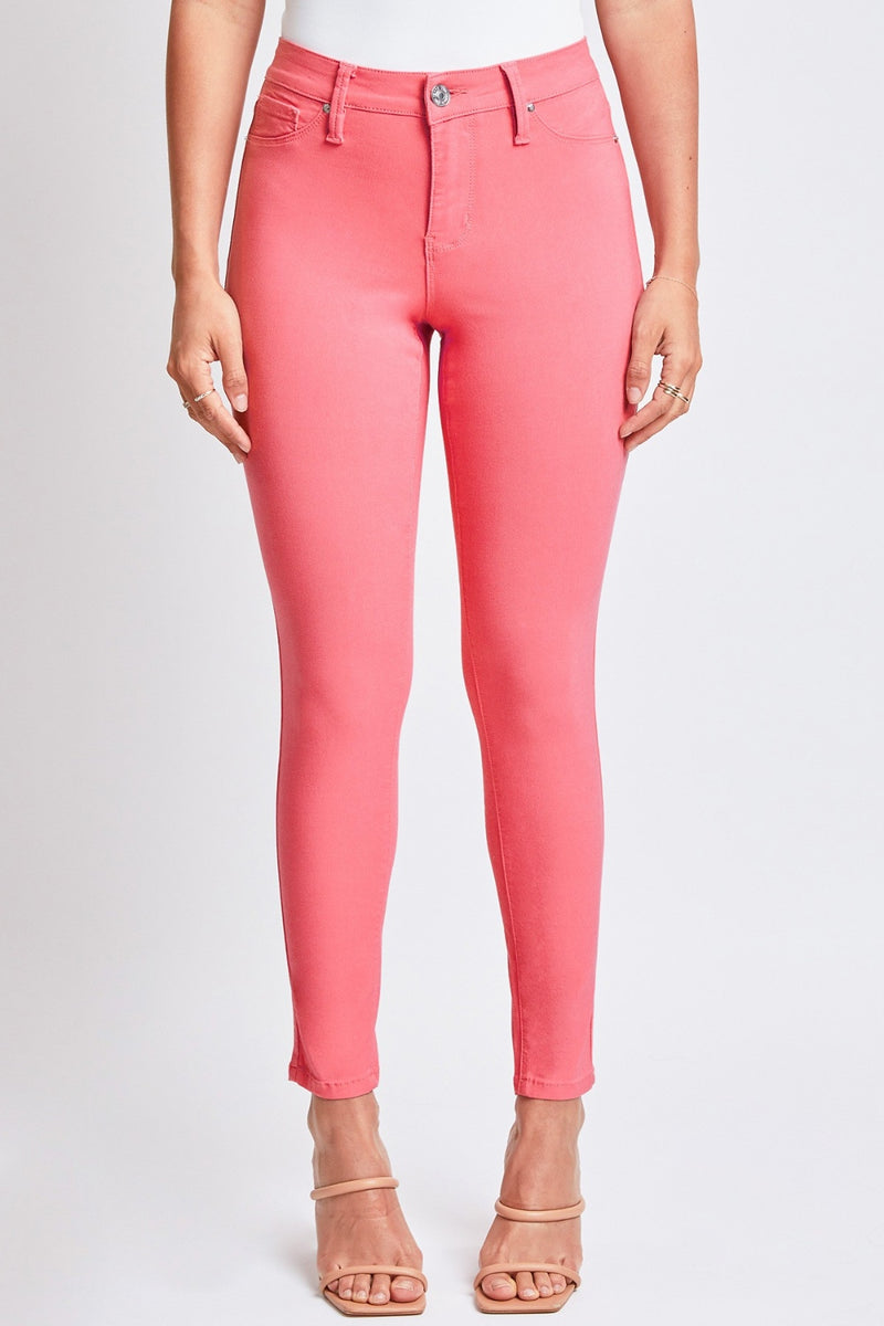 Shell Pink Super Stretchy Mid Rise Skinny Jeans