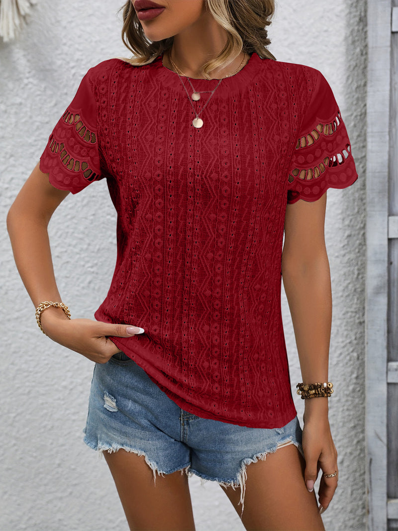 Sweet Spirit Eyelet Blouse | 7 Colors