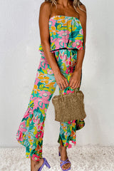 Summer Sensation Strapless Layered Jumpsuit