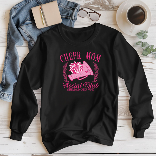 Cheer Mom Social Club Long Sleeve Tee