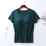 Ultra Soft Built-in-Bra Tee | 9 Colors