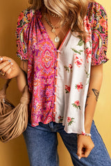 Bohemian Gorgeous Flounce Sleeve Blouse