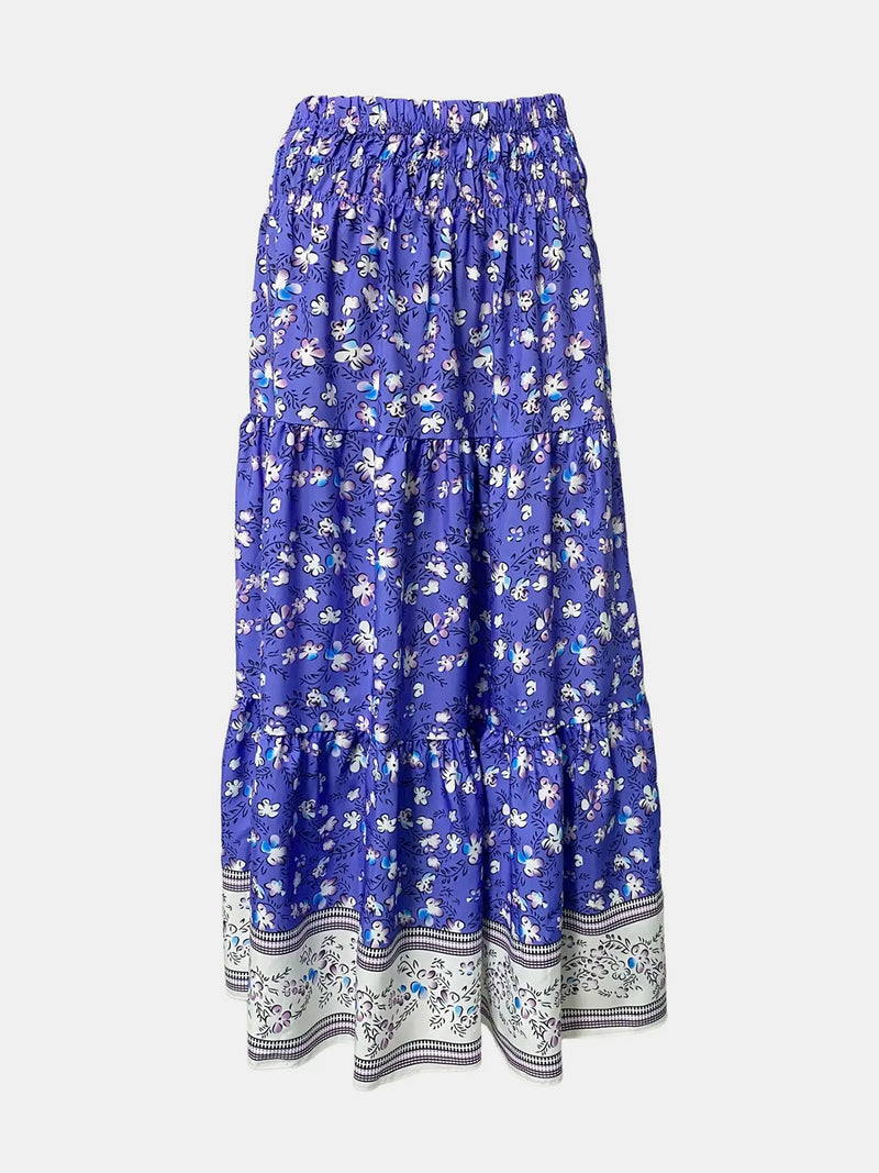 Floral Sweetness Tiered Maxi Skirt | 4 Colors