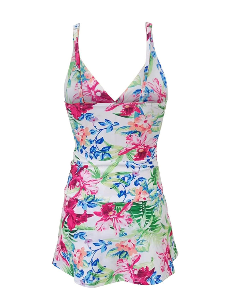 Aislyn Tankini Top and Skirt Swimsuit Set