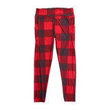 My Plaid Pocket Leggings in Red