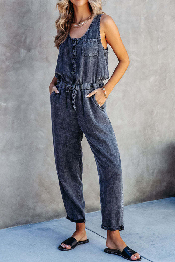 Emery Denim Acid Wash Jumpsuit | 3 Colors