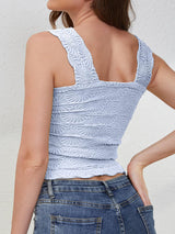 Spring Break Textured Square Neck Tank | 9 Colors