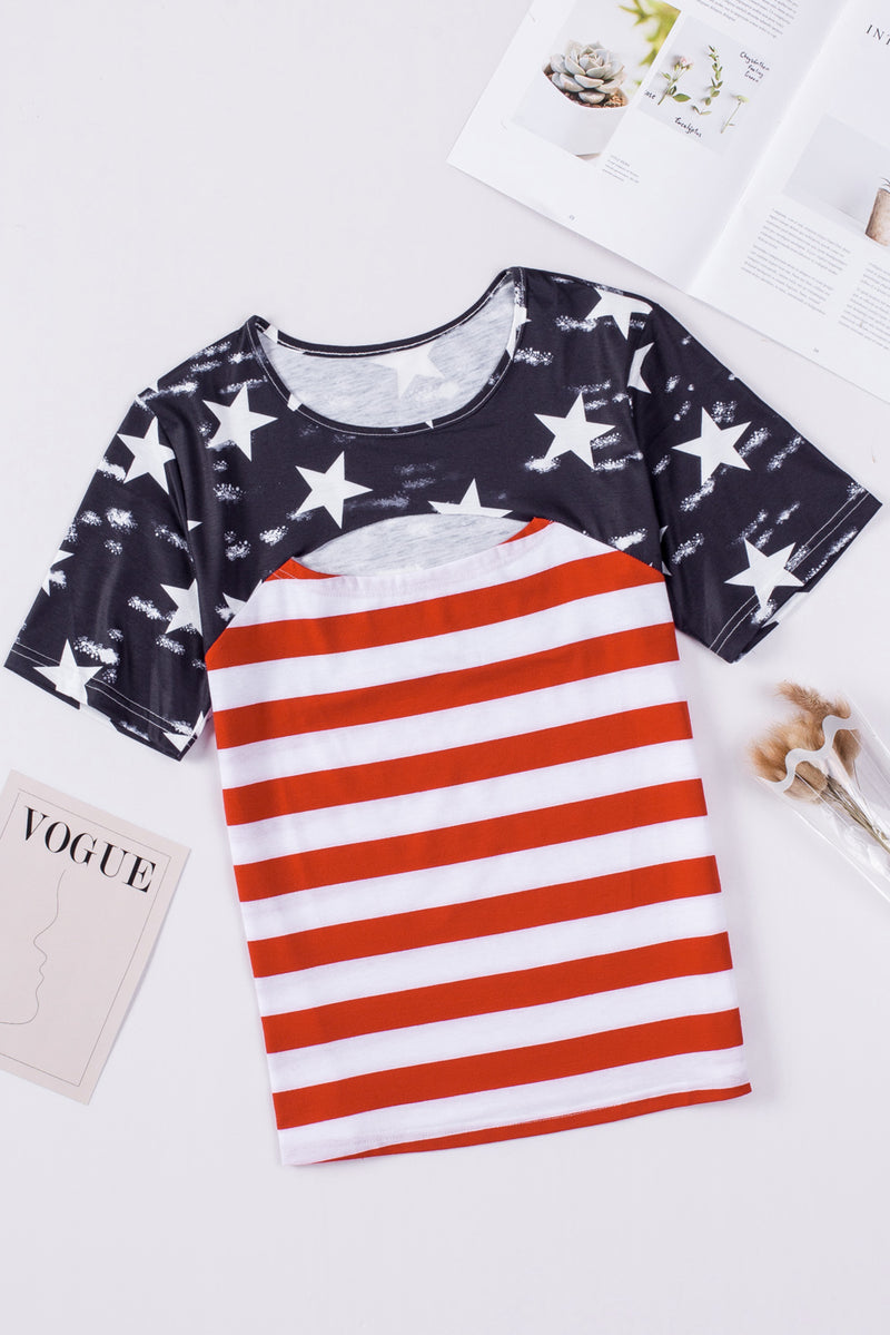 Cutout Stars & Stripes Tee