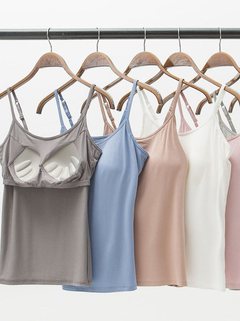 Ultra Soft Built-in-Bra Cami | 8 Colors