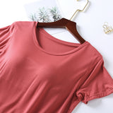 Ultra Soft Built-in-Bra Tee | 9 Colors