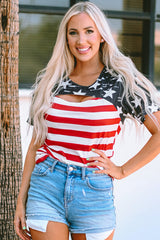 Cutout Stars & Stripes Tee