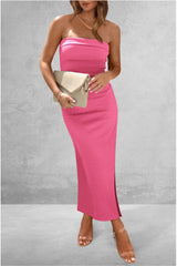 Sweet Feelings Strapless Ribbed Midi Dress | 10 Colors