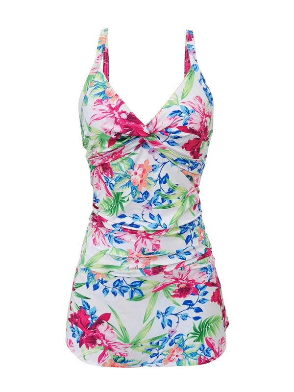 Aislyn Tankini Top and Skirt Swimsuit Set
