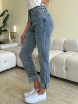 Judy Blue Cuffed Hem Skinny Jeans