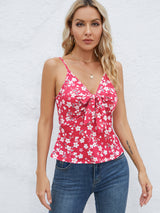 Tied Floral V-Neck Cami | 3 Colors