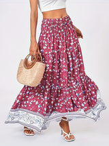 Floral Sweetness Tiered Maxi Skirt | 4 Colors