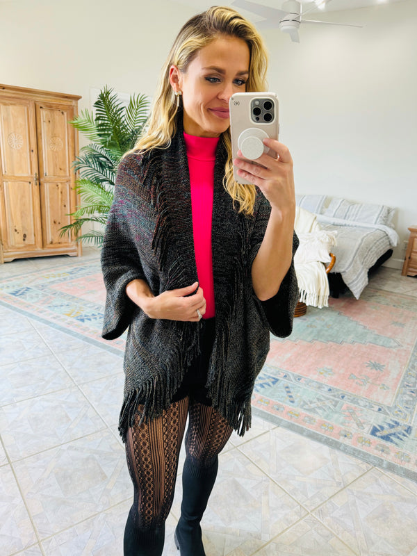 Multicolored Fringe Trim Cardi | 5 Colors