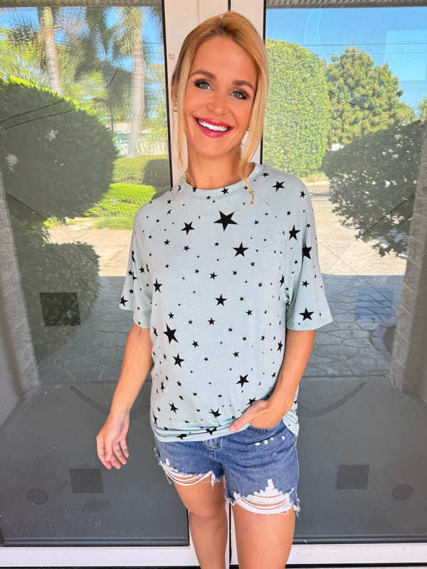 50% OFF! Into the Stars Top in Green