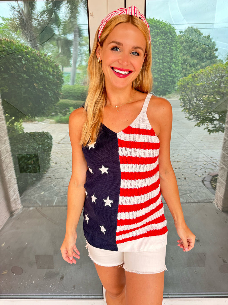 Americana Knit Tank