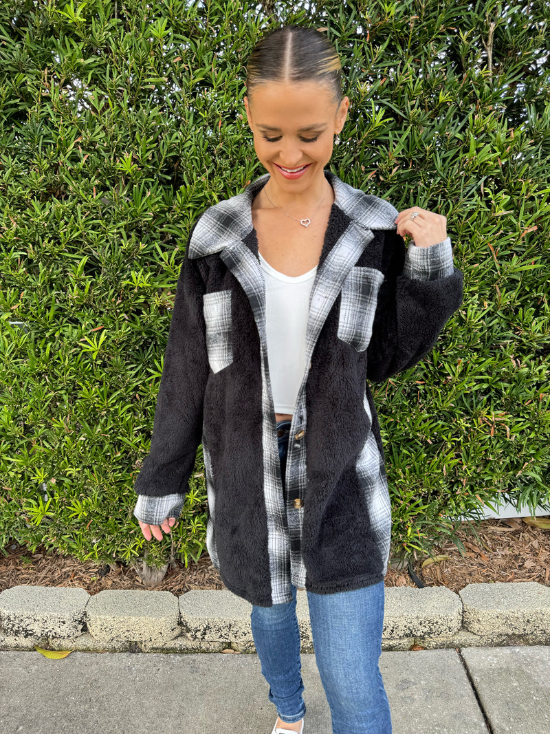 Heritage Plaid Contrast Dropped Shoulder Coat | 5 Colors *pre-order*