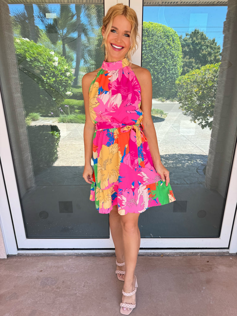 Marlo Vivid Floral Dress