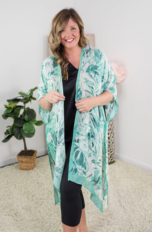 Rose of Sharon Floral Kimono