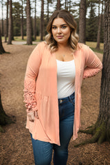 Peachy Crochet Vibes Cardigan