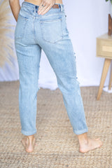 Judy Blue Cuffed Relaxed Jeans