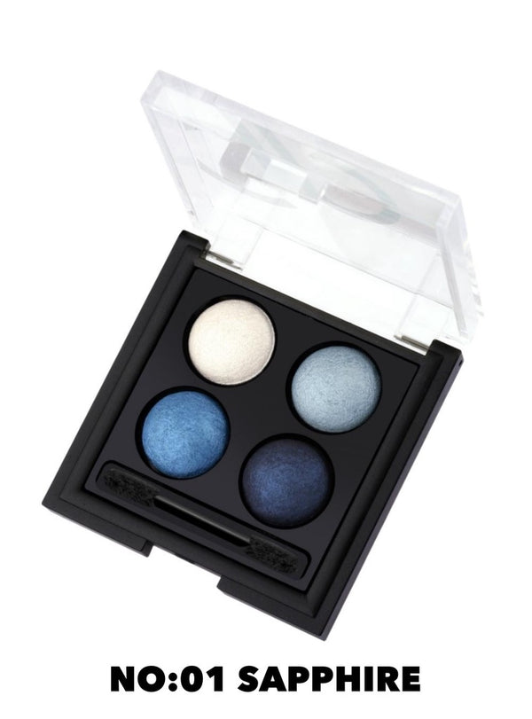 Wet & Dry Eyeshadow: 4 Color Palettes