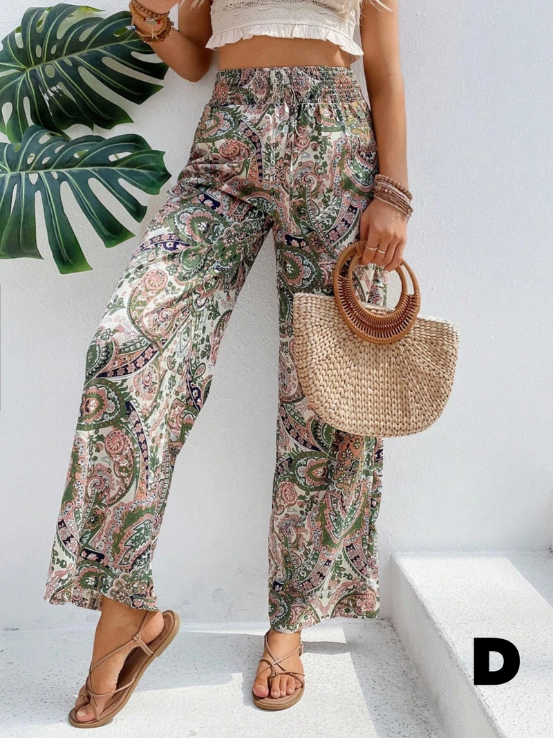 Hit the Breeze Boho Wide Leg Pants | 5 Colors