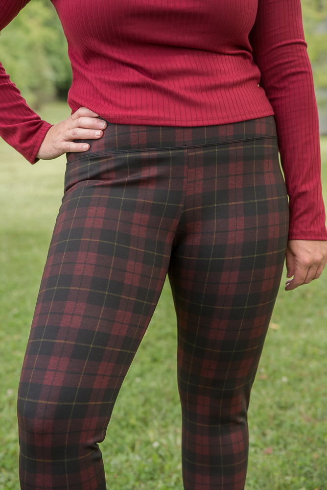 This Love Plaid Ponte Pants