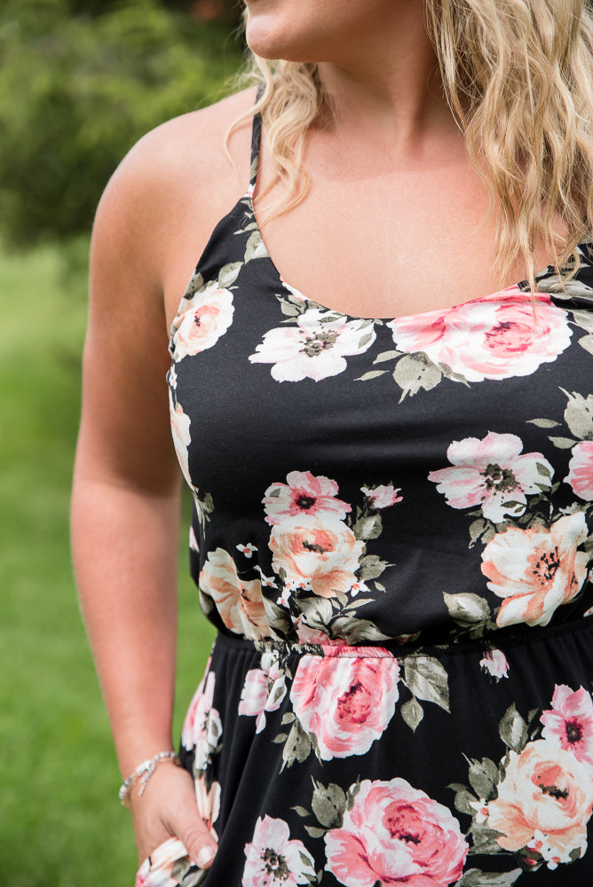 Floral Buttery Pocket Maxi Dress