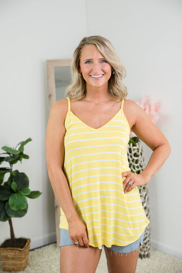 50% OFF! Reversible Tank in Yellow