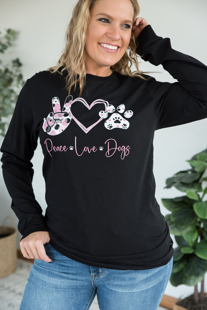 Peace Love Dogs Graphic Tee