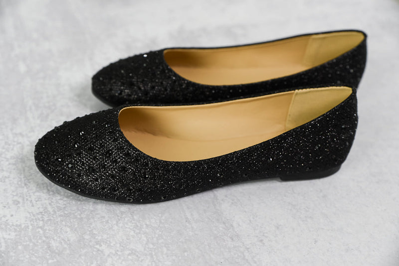 Magic Gem Flats in Black