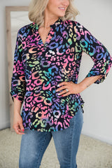 Rainbow Leopard Lizzy Top