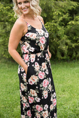 Floral Buttery Pocket Maxi Dress