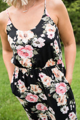 Floral Buttery Pocket Maxi Dress