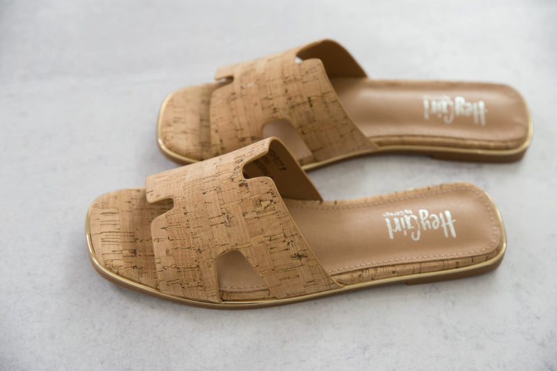 Picture Perfect Cork Sandals