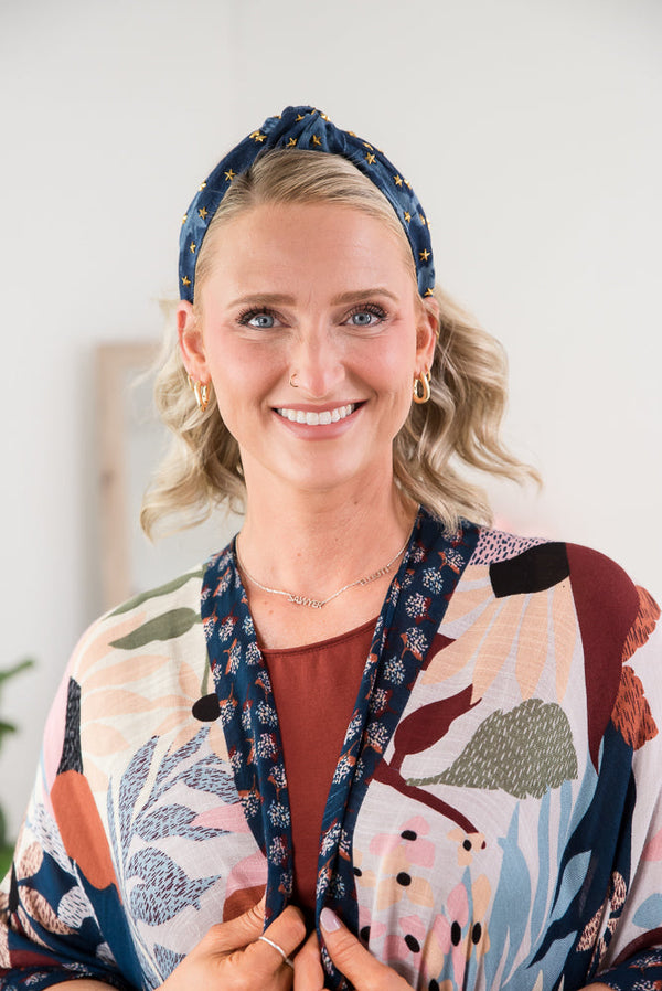 Denim Starry Headband