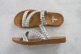 Twist N Shout Sandals in Silver