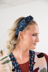 Denim Starry Headband