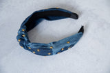 Denim Starry Headband