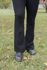 Small Changes Flare Yoga Pants in Black