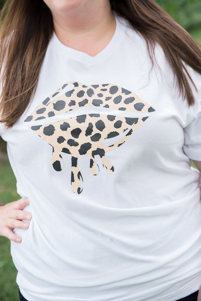 Leopard Lips Graphic Tee